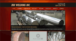 Desktop Screenshot of bwweldinginc.com